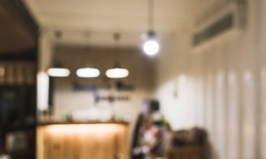 Arkaplan kullanımı için otel lobisinin bulanık görüntüsü.