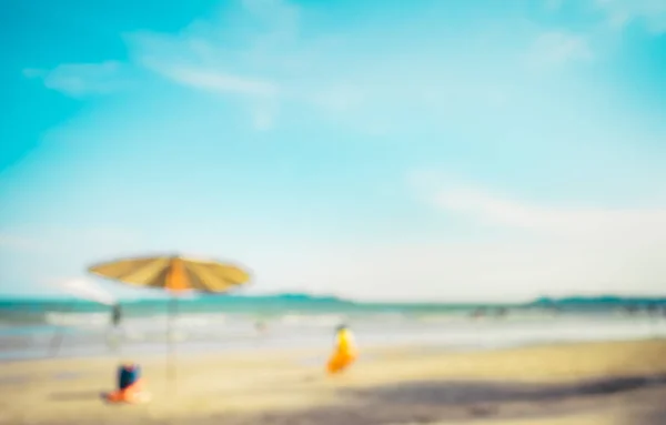 Imagem Abstrata Pessoas Desfocadas Andando Praia Para Uso Fundo Tom — Fotografia de Stock