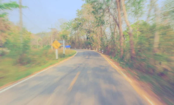 Imagen Carretera Borrosa Abstracta Con Movimiento Durante Día Para Uso — Foto de Stock