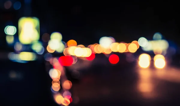 Arka Plan Kullanımı Için Gece Vakti Renkli Işıkları Olan Bulanık — Stok fotoğraf