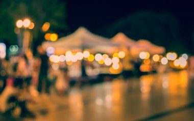 Arka plan kullanımı için Bokeh ile sokak festivalinin klasik ton bulanık görüntüsü .