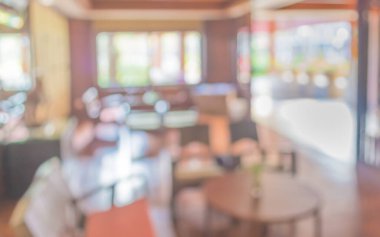 Arkaplan kullanımı için bokeh ile bulanık oturma odası görüntüsü .