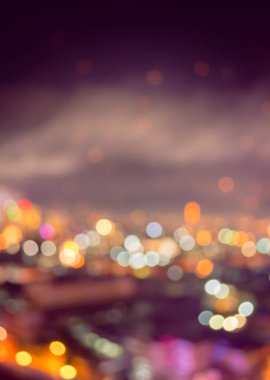 Arka plan kullanımı için Tayland, Chiang Mai 'den bulanık ışıklar. arkaplan kullanımı için .