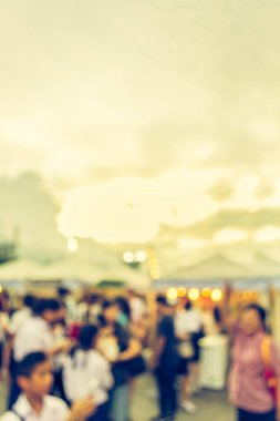 Arka plan kullanımı için Bokeh ile sokak festivalinin klasik ton bulanık görüntüsü .