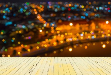 Arka plan kullanımı için Tayland, Chiang Mai 'den bulanık ışıklar. arkaplan kullanımı için .