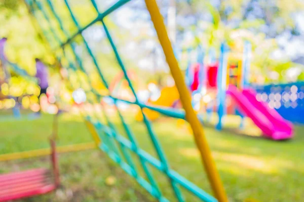 Imagen Desenfocada Borrosa Del Parque Infantil Parque Público Para Uso — Foto de Stock