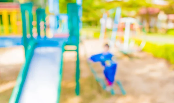 Imagen Abstracta Borrosa Del Parque Infantil Parque Público Para Uso — Foto de Stock