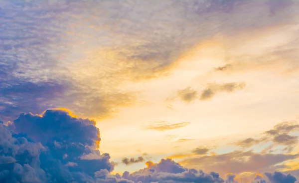 Bild Himlen Kvällen Tid Med Lila Ton För Bakgrund — Stockfoto