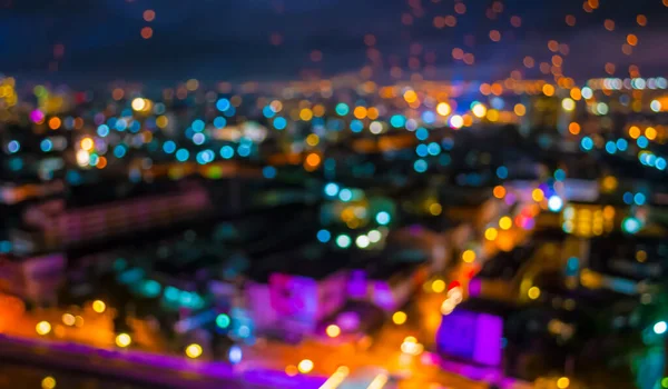 Verschwommene Lichter Aus Chiang Mai Thailand Zur Hintergrundnutzung Zur Hintergrundnutzung — Stockfoto