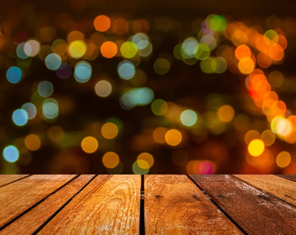 Beeld Van Wazig Bokeh Achtergrond Met Warme Kleurrijke Lichten — Stockfoto