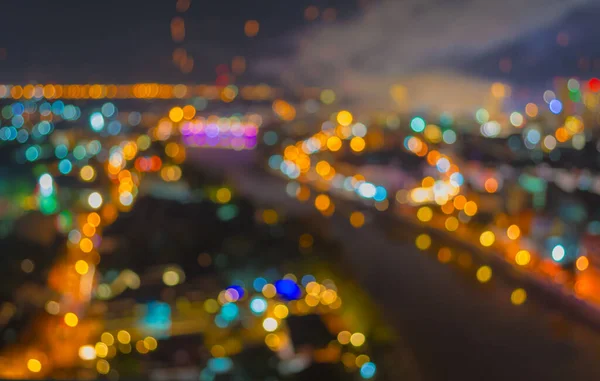 Luzes Borrão Chiang Mai Tailândia Para Uso Segundo Plano Para — Fotografia de Stock