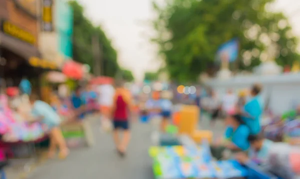 Gambar Samar Pasar Hari Abstrak Jalan Untuk Penggunaan Latar Belakang — Stok Foto