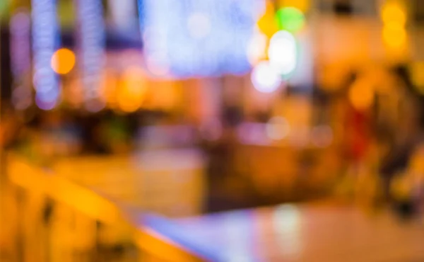 Image Blur Restaurant Night Time Background Usage — Stock Photo, Image