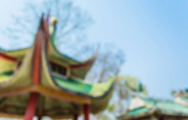 Arka Plan Kullanımı Için Eski Çin Tapınağının Bulanık Görüntüsü — Stok fotoğraf