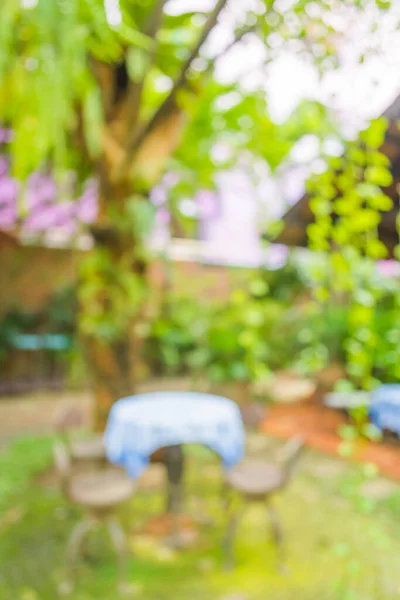 Immagine Astratto Offuscata Capanna Caffè All Aperto Durante Giorno Giardino — Foto Stock