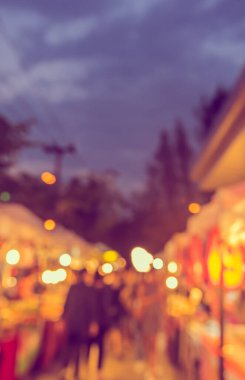 Arka plan kullanımı için Bokeh ile Gece Festivali 'nin bulanık görüntüsü. (Klasik ton))