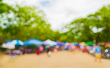 Arka plan kullanımı için günlük piyasanın soyut bulanık görüntüsü .