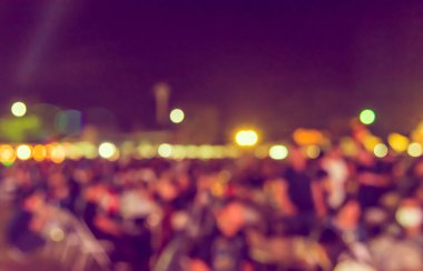 Fon kullanımı için Bokeh ile sokak festivalindeki Food Stall 'un klasik ton bulanık görüntüsü .