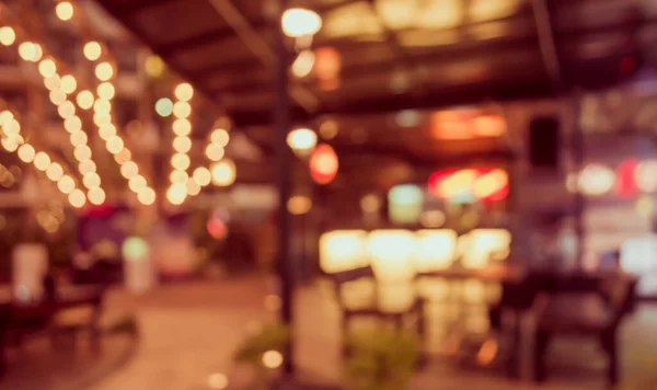 Imagen Restaurante Borroso Noche Para Uso Fondo Tono Vintage —  Fotos de Stock