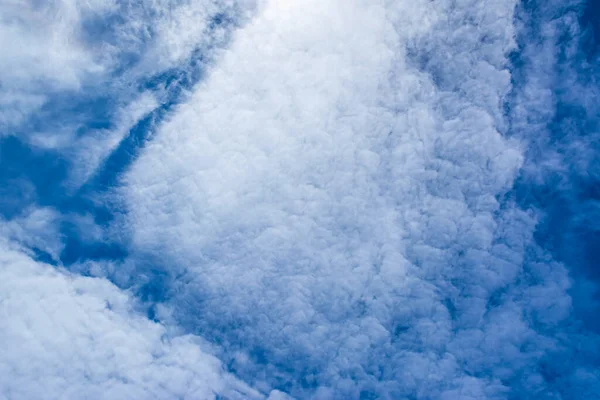 Imagem Céu Azul Nuvem Branca Dia Para Uso Segundo Plano — Fotografia de Stock