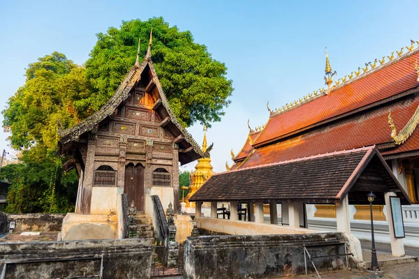 Wat Ubosot Mae Hia Chiang Mai Tayland Bulunan Şehrin Simgesi — Stok fotoğraf