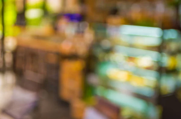 Bild Einer Verschwommenen Bäckerei Mit Bokeh Zur Hintergrundnutzung — Stockfoto