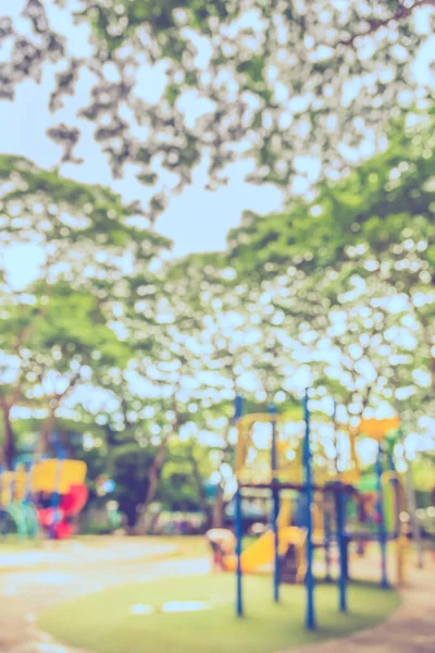 Imagem Borrão Abstrato Playground Livre Jardim Com Bokeh Para Uso — Fotografia de Stock