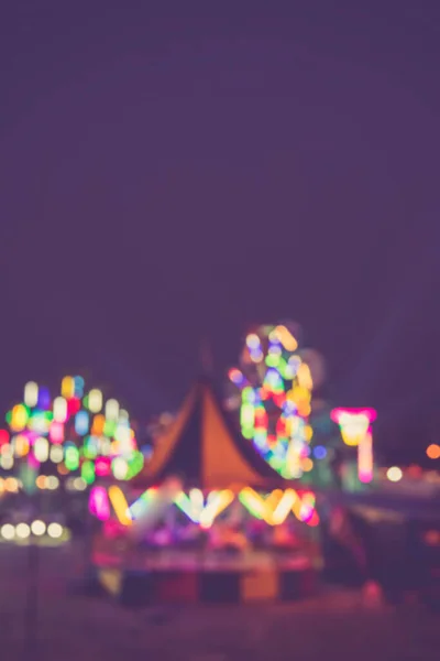 Vintage Tone Vertical Blur Image Festival Celebrated Night Bokeh Lights — Stock Photo, Image