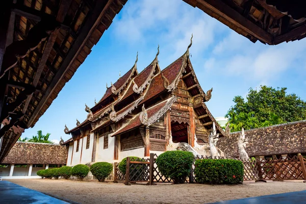 Wat Ton Kain Oude Tempel Gemaakt Van Hout Bekend Als — Stockfoto