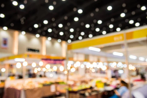 Imagem Desfocada Cabine Feira Salão Amplo Moderno Para Fundo — Fotografia de Stock