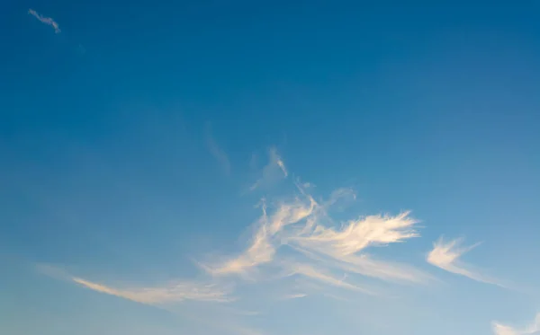 Imagem Céu Azul Claro Nuvens Brancas Dia Para Uso Segundo — Fotografia de Stock