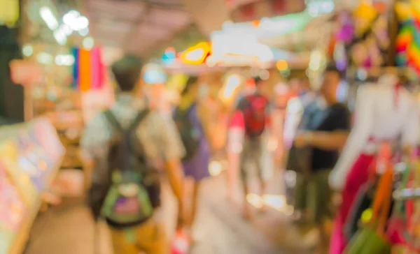 Imagem Mercado Dia Borrado Rua Com Bokeh Para Uso Segundo — Fotografia de Stock