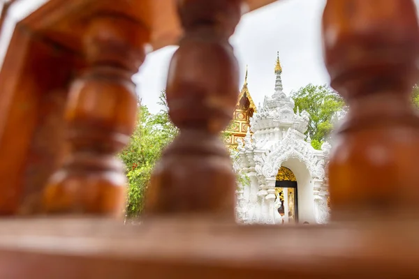 Grote Hal Van Wat Ram Poeng Tempel Dag Tijd Chiang — Stockfoto