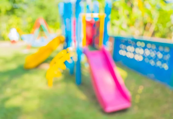 Imagen Desenfocada Borrosa Del Parque Infantil Parque Público Para Uso — Foto de Stock