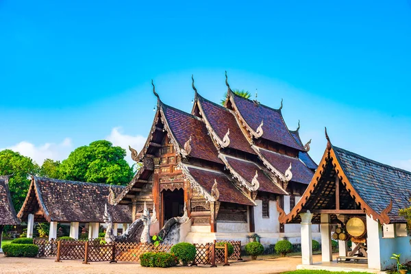 Wat Ton Kain Templo Antigo Feito Madeira Conhecido Como Marco — Fotografia de Stock