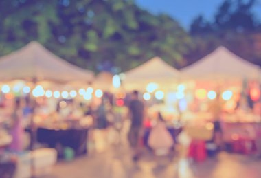 Arka plan kullanımı için Bokeh ile Gece Festivali 'nin bulanık görüntüsü. (Klasik ton))