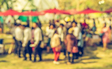 Arka plan kullanımı için Bokeh ile günlük piyasanın klasik ton bulanık görüntüsü .