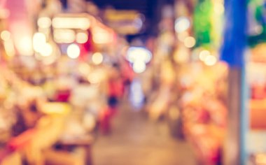 Arkaplan kullanımı için Bokeh ile Day pazarının soyut bulanık görüntüsü. (Klasik ton))