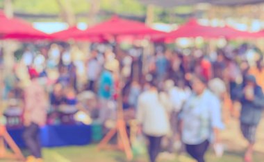 Arka plan kullanımı için Bokeh ile günlük piyasanın klasik ton bulanık görüntüsü .