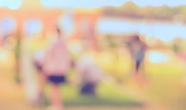 Arka plan kullanımı için Bokeh ile günlük piyasanın klasik ton bulanık görüntüsü .