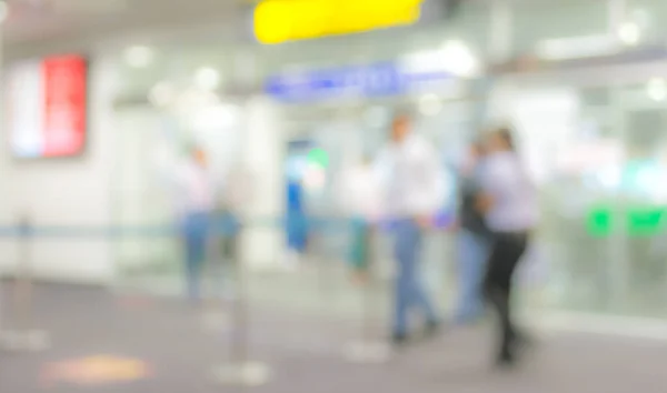 Abstraktes Verschwommenes Bild Von Menschen Flughafen Zur Hintergrundnutzung — Stockfoto