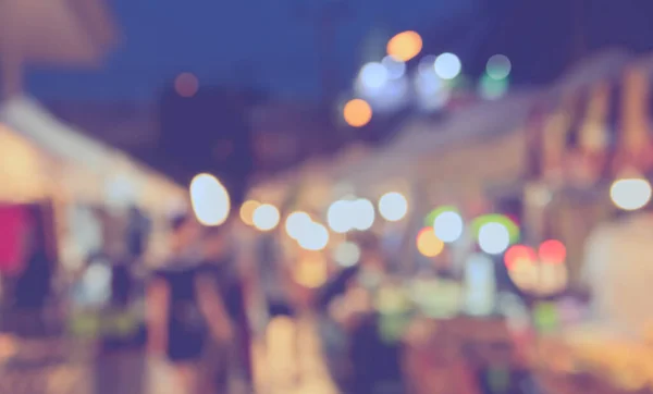 Imagem Turva Festival Noite Rua Com Bokeh Para Uso Segundo — Fotografia de Stock