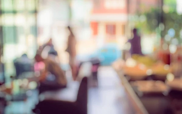 Unschärfe Bild Von Menschen Sitzen Wohnzimmer Für Die Hintergrundnutzung Vintage — Stockfoto