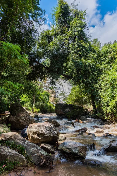 Image Mae Waterfall Tallest Mountain Doi Inthanon National Park Chiang — Stock Photo, Image