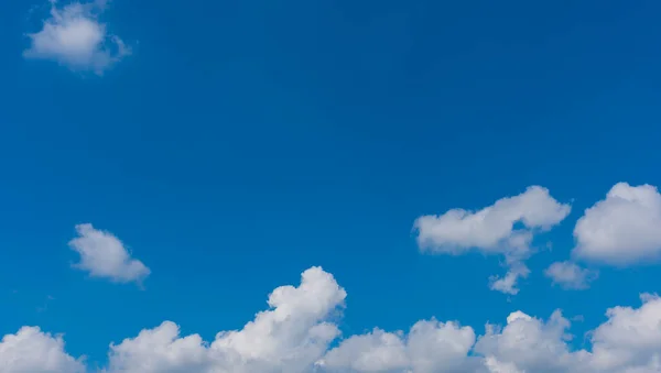 Imagen Cielo Azul Textura Nube Blanca Para Uso Fondo —  Fotos de Stock