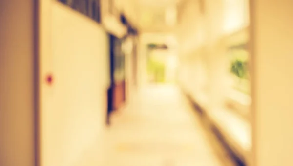 Abstract Blur Image Long Corridor Bokeh Background Usage Винтажный Тон — стоковое фото