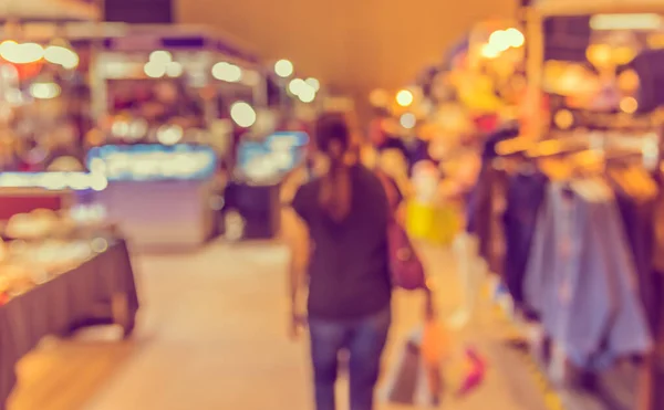 Abstrato Borrão Shopping Center Salão Exposições Com Bokeh Para Uso — Fotografia de Stock