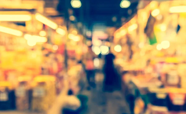 Abstraktes Verschwommenes Bild Des Day Market Mit Bokeh Für Die — Stockfoto