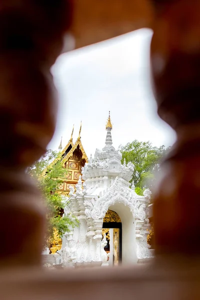 Hall Principal Templo Wat Ram Poeng Hora Dia Chiang Mai — Fotografia de Stock