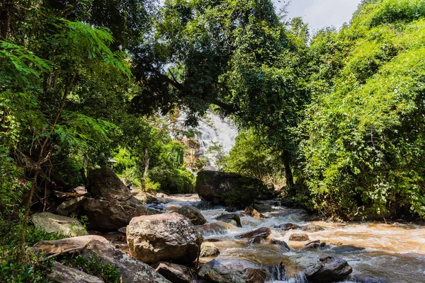 Afbeelding Van Mae Waterval Van Hoogste Berg Doi Inthanon Nationaal — Stockfoto